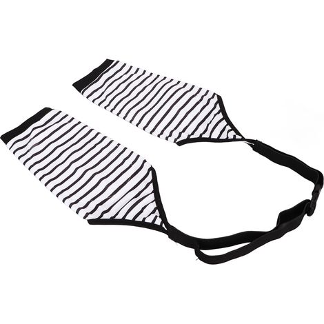 Attelle de coude pour chien, douce et respirante, empêche le léchage, à rayures, pour la récupération des pattes avant, taille 4XL (1/5)