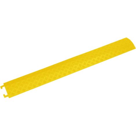 vidaXL Rampa protectora de cables de suelo 2 uds amarillo 98,5 cm (1/2)