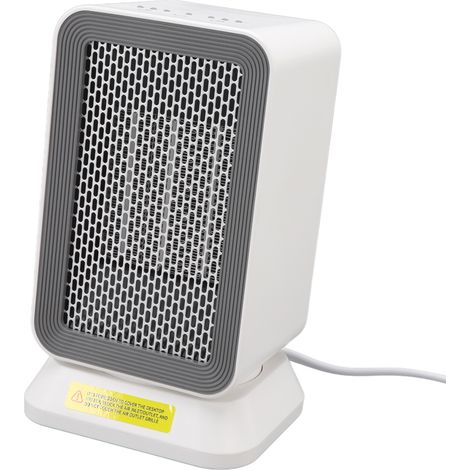 Mini radiateur électrique à 3 vitesses, rotation à 35 degrés, silencieux, avec minuterie, pour bureau, 110-220 V, prise européenne. (1/5)