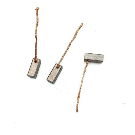6615 Kohlebürsten für Gleichstrommotoren, Wasserpumpenmotoren und Scheibenwischermotoren (6×6×15 mm). (1/2)
