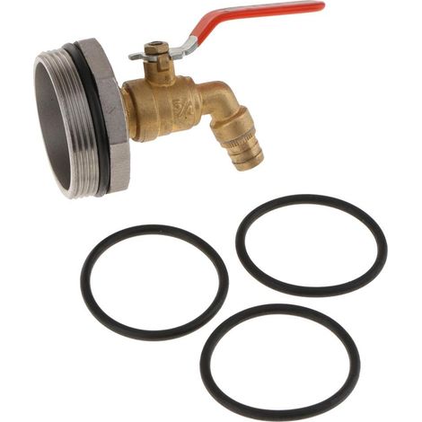 Robinet pour Fût 200L, Robinet DN50 en Laiton avec Joint Torique X3 en Acier Inoxydable (1/5)
