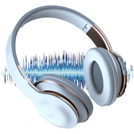 1 Écouteurs supra-auriculaires, Bluetooth 5.0, réduction de bruit, coussinets mémoire de forme, pour smartphone ordinateur (1/5)