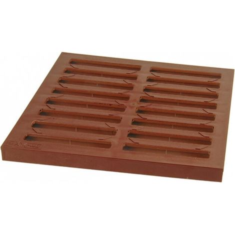 REJILLA PARA POZO DE ALTA 300300 PVC A15 MARRÓN - MX 01776