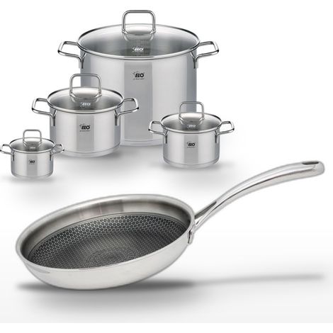 Lot de 4 Faitouts Elo Relief Evolution et Poêle 24 cm (1/5)