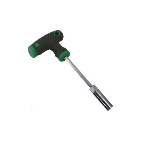 Llave hexagonal con mango tipo T Jonnesway D725N10, ideal para talleres mecánicos, uso profesional, tamaño 10mm, diseño ergonómico y resistente al desgaste