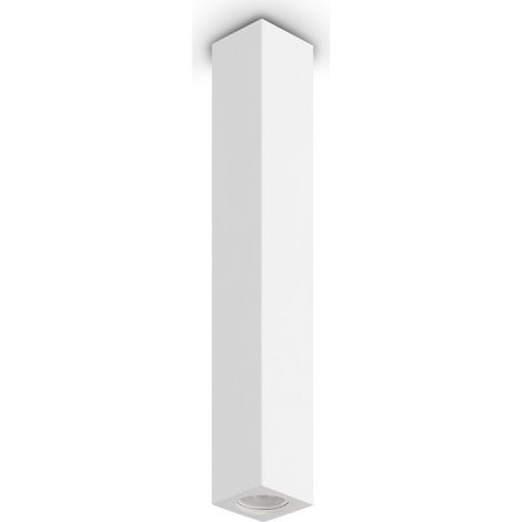 Ideal Lux LOOK Spot encastré carré de 40 cm en saillie, pour plâtre, 1 ampoule GU10