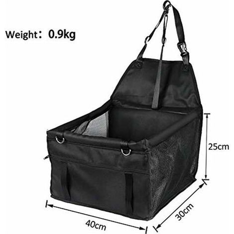 Siège Auto pour Chien,Panier Chien Voiture,écurité pour Animaux de Compagnie Pliable et Respirante Imperméable pour Les Voyages, Les Petits Chiens ou Les Chats Noir (1/3)