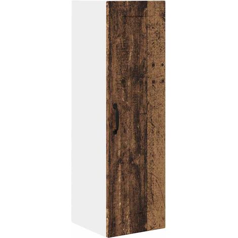 Meuble mural de cuisine，Armoire de cuisine avec porte Bois Ancien 30 x 31 x 100 cm CFW92285 (1/5)