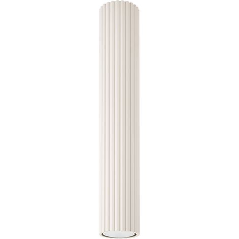 Spot Lampe Decke Aufputz Aluminium GU10 rund Ø 6,5 cm Creme Modern Deckenspot (1/5)
