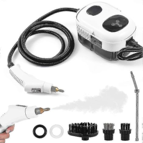 1100 ml Hochleistungs-Dampfreiniger, 2500 W Hochdruck für die Haushaltsreinigung Weiß UK-Stecker (1/4)