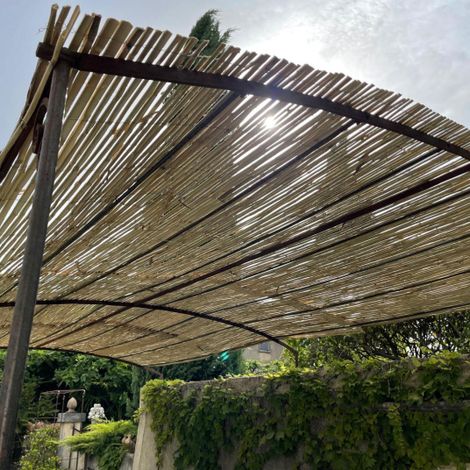 Canisse en bambou refendu - Occultant naturel - 1 x 5 m (1/3)