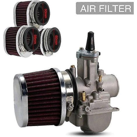 50 mm, 55 mm, 60 mm Motorrad-Luftfilter, 38 mm, 42 mm, 45 mm Motocross-Vergaser-Luftfilter für Yamaha/Kawasaki/Suzuki/Honda – 45 mm (1/4)