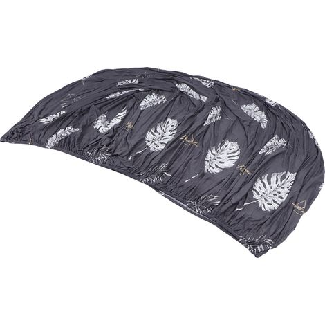 Housse de canapé extensible grise pour 4 places, protection confortable salon