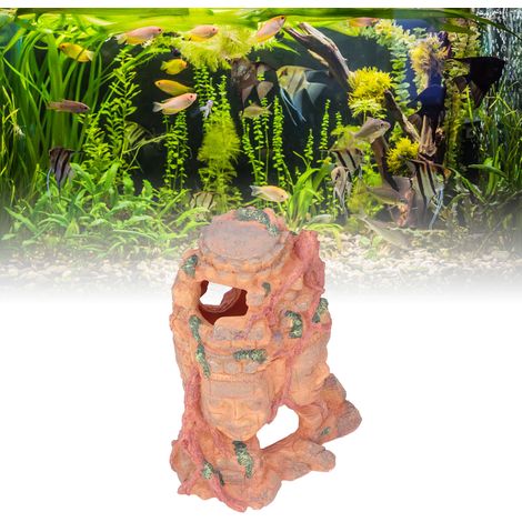 Décorations pour aquarium, plantes aquatiques, aménagement paysager, crânes en résine, décorations pour reptiles, Bouddha à quatre visages, cachettes, pièces pour animaux (1/5)