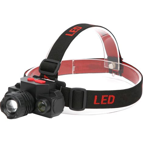 Bandeau LED rechargeable USB pour le jogging, le camping et les activités de plein air (T6) (1/5)