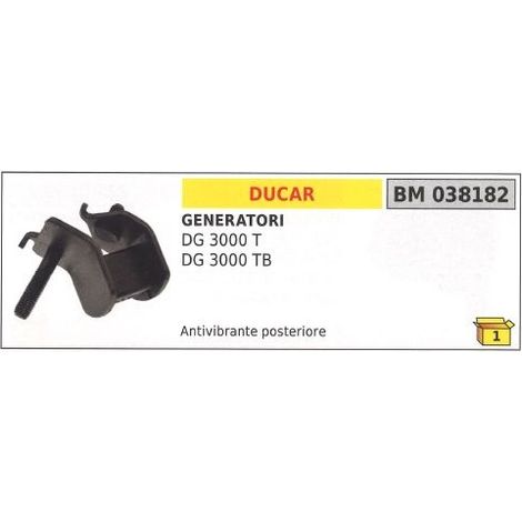 Antivibrante posteriore DUCAR per generatore di corrente DG 3000 T 3000TB 038182