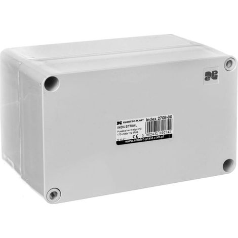 Scatola ermetica industriale n/t 170x105x112 IP65 grigia 2708-00