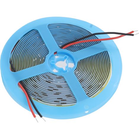 Ruban LED Flexible COB 4000K Lumière Neutre 110LM Brillante à Adhésif 5 Métres pour Maison Extérieur