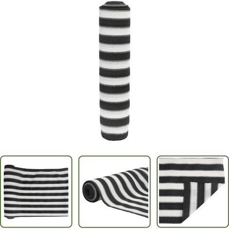 vidaXL Terrassenzaun -  Zaunblende Anthrazit und Weiß 1,5x50 m HDPE 150 g/m²