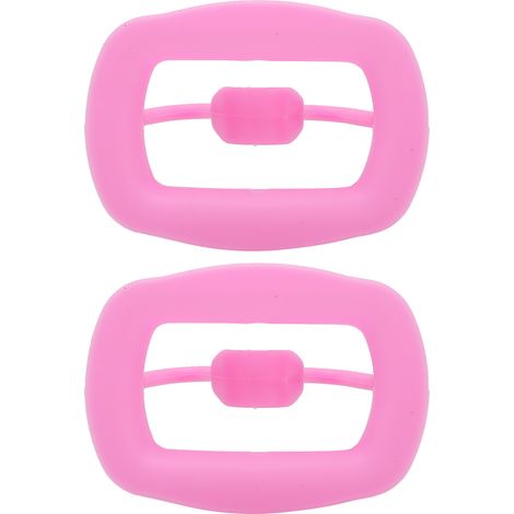 2pcs Écarteur de joues en silicone réutilisable, ouvre-bouche dentaire portable pour inspection buccale - Rose (1/5)