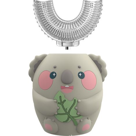 Brosses à dents électriques pour enfants de 2 à 6 ans, grises A-AquaForge