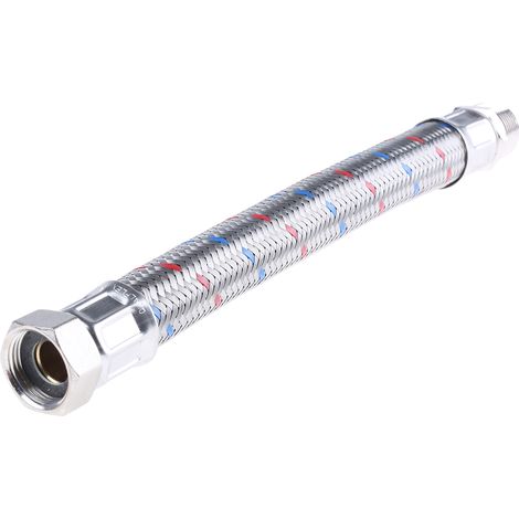 Rs Pro – Tuyau flexible sanitaire 10 bars – Longueur 300mm – Raccord BSP 3/4" femelle vers BSP 3/4" mâle – EPDM pour usage professionnel (1/2)