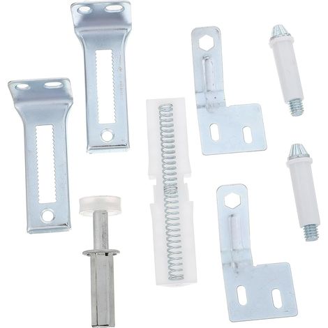 Charnières Métalliques pour Portes Pliantes Argentées avec Pivots Supérieurs, Fonctionnement Silencieux et Mécanisme de Liaison Synchronisé pour Cloisons et Salons Résidentiels (1/5)