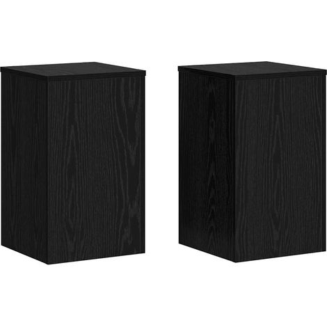 Maison Exclusive - Soporte de plantas 2 pcs Roble Negro 30 x 30 x