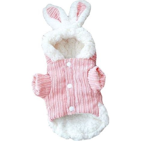 Sweat à capuche pour chien Vêtements pour chien Manteau chaud et confortable pour chien Costume de lapin pour chiot Sweat à capu (1/3)
