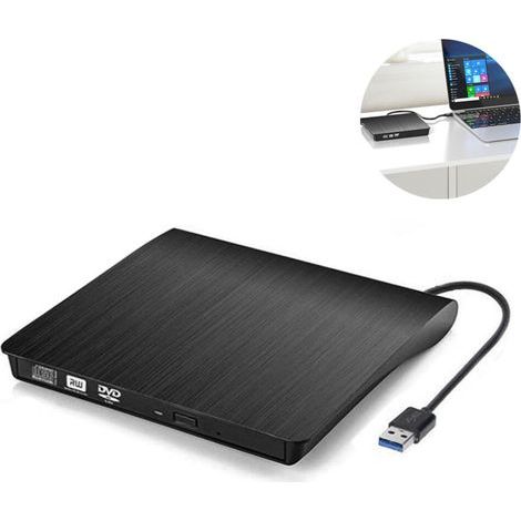 Graveur DVD externe portable, fin et léger, transmission haute vitesse, utilisant une technologie intelligente unique. (1/4)