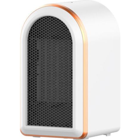 Electric space heater, 1200 W PTC ceramic fan heater with thermostat, 2 temperature settings, suitable for living room, bedroom, office (white) (1/5)