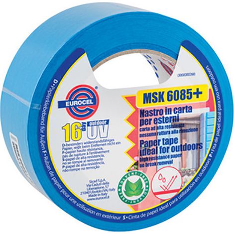 Cinta de enmascarar azul 50x50 ml - Eurocel