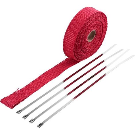 Bande isolante thermique, 1,5m x 25m x 5m, rouge, polyvalent et pratique, pour un usage quotidien, matériaux de haute qualité (1/3)