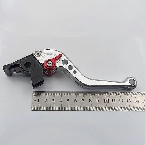 Convient aux pièces modifiées pour motos Honda VFR800 et CBR1100XX, freins en alliage d'aluminium, levier de guidon avant (1 tige courte) (1/5)