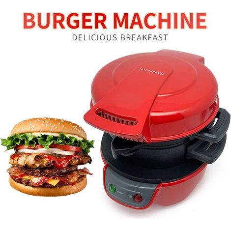 Macchina per la colazione 4 in 1: piastra per sandwich con pulitore per uova, tostapane e piastra per waffle. (1/5)