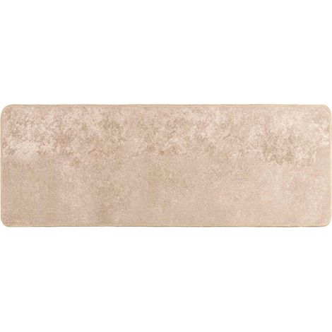 Pasillo de alfombra MARSA Beige 100 x 250 cm Poliéster y PVC vidaXL