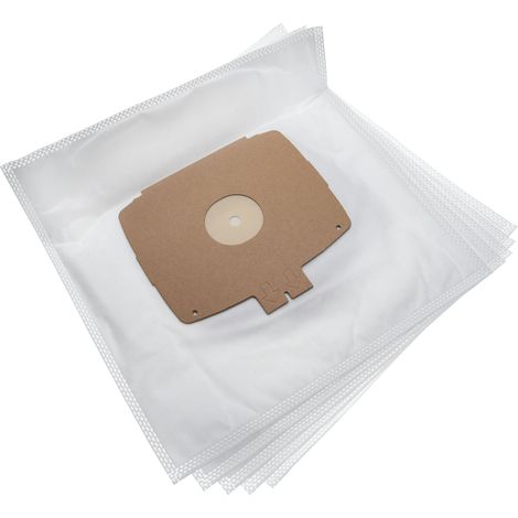vhbw 5x bolsa compatible con Turbomatic Z375, Z380, Z400 aspiradora - 30,35 cm x 30,3 cm blanco