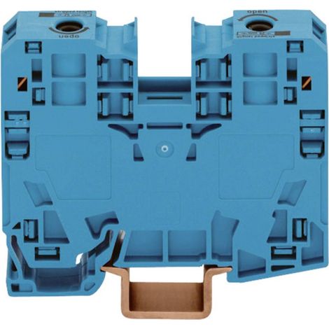 Borne de passage WAGO 285-134 16 mm ressort de traction Affectation: N bleu 1 pc(s) (1/2)