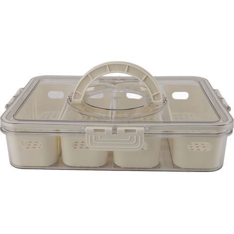 Récipients de fruits et légumes hautement scellés, réfrigérateur pour animaux de compagnie, conteneur de stockage des aliments, panier de vidange, boîte pour cuisines, quartiers à main (1/5)