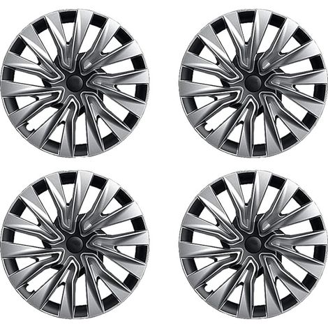 Radkappen, 18 Zoll Durchmesser, Turbinen-Design, Silber-Schwarz, Tesla-a, Model 3 Highland-a (1/2)
