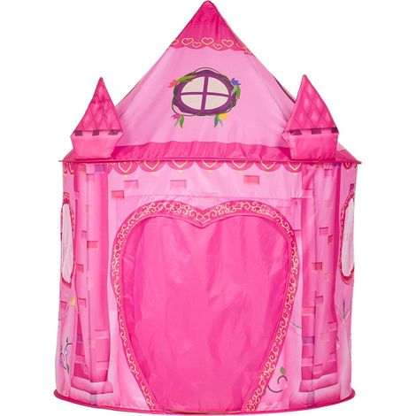 Children's Tent, Pink Play Tent, Princess Castle, Indoor Play House, Folding Tent, Child Cabin Indoor (1/5)