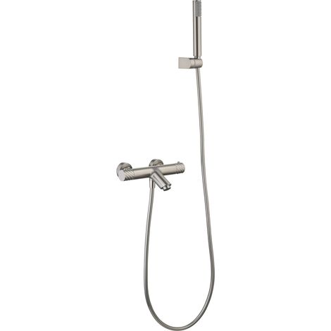 Kit bagno/doccia termostatico Bless finitura nichel spazzolato [ IMEX® ] (1/2)