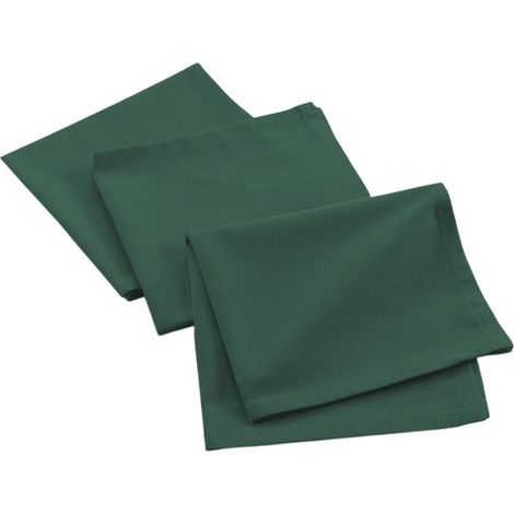 Lot de 3 Serviettes de Table "Mistral" 40x40cm Vert Cèdre