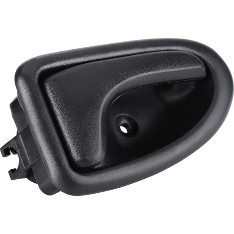 Poignée de Porte Intérieure Droite pour Renault Clio, Mégane, Scénic - Relevage Confort en Plastique Noir (1/5)