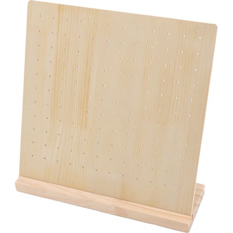 Panneau de Présentation à Piquets pour Boucles d'Oreilles en Bois - Capacité de 66 Paires - Support Durable pour Bijoux et Créoles (1/5)