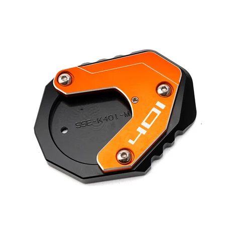 (401 Orange) Compatible pour Husqvarna VITPILEN 401 Svartpilen 401 250 2018-22 2023 Moto CNC Béquille Pad Pied Béquille Latérale Extension Plaque de Support maxpower (1/4)