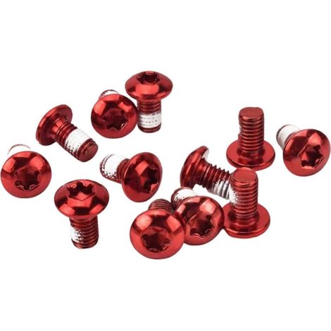 Packung mit 12 Torx-Schrauben T25 M5x10 mm aus Edelstahl für Bremsscheiben von Rennrädern und Mountainbikes – Fahrradzubehör A (1/5)
