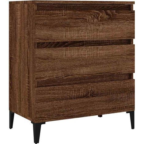 Maison Exclusive - Aparador madera contrachapada marrón roble 60x (1/5)