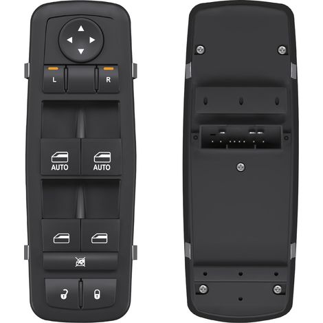 Reemplazo del interruptor de la ventana eléctrica del lado del conductor para Chrysler 300, Chrysler 200 (2011-2020), Dodge Charger (2011-2019), Ram 1500/2500/3500 (2016-2022). Reemplaza OEM 68139805A