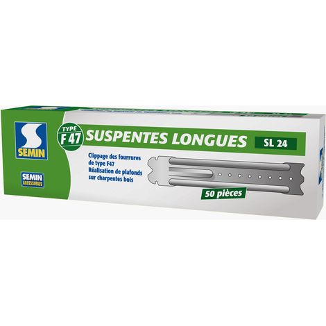 Suspentes Longues 240 mm F47 Semin - Boite de 50 (1/4)